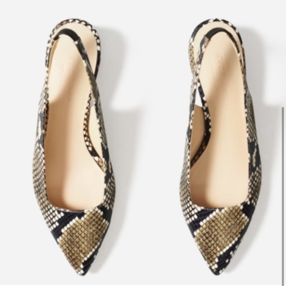 Everlane The Editor Slingback Heel, Python Snakes… - image 1